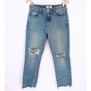 Aviator Nation Womens Distressed Mid Rise‎ Canyon Vintage Jeans Size 26 $265